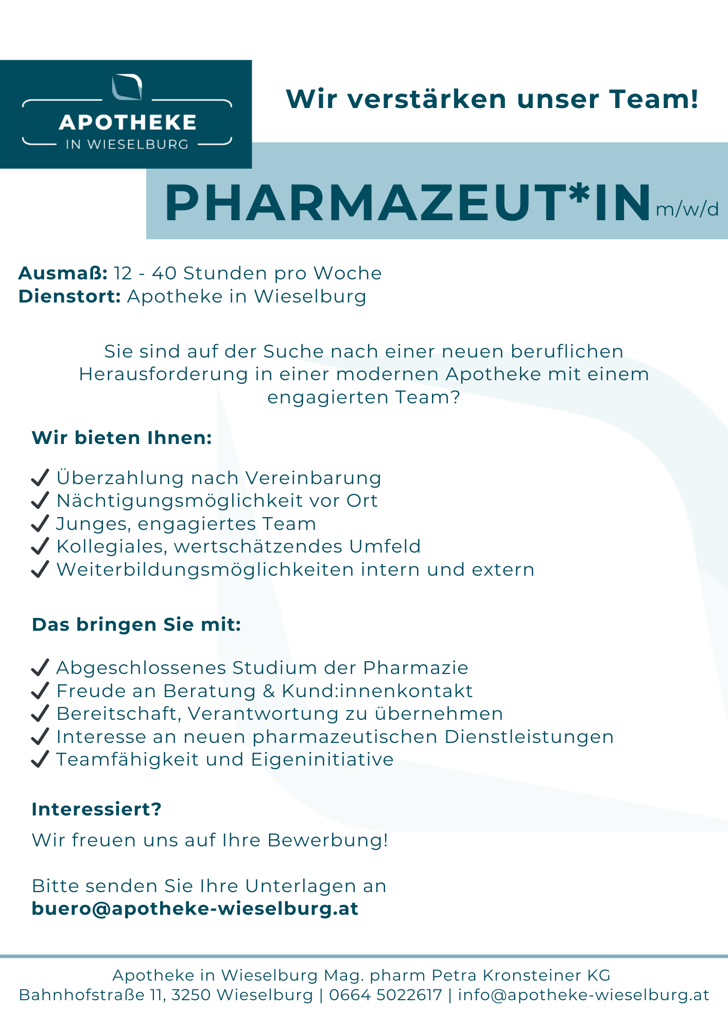 Apotheke in Wieselburg Logo